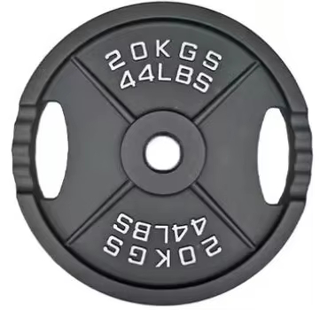 Dinuo Wholesale New Version Grey Black Painted Cast Iron Barbell Weight Plate in LB and KG Weight Plates