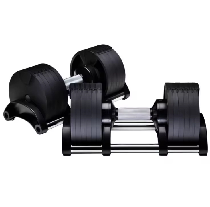 High Quality Adjustable Steel Dumbbell Set-1KG Increments 36KG Max Weight Durable Non-Slip Design for Home Fitness