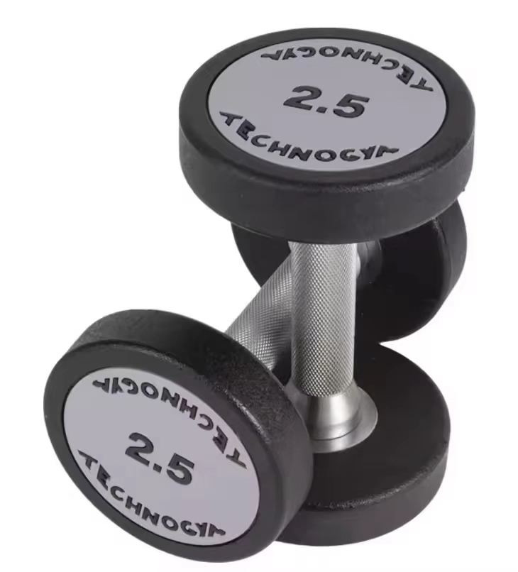 Dinuo Hight Quality Gym Equipment Wholesales High Quality CPU Urethane Round Head Dumbbell