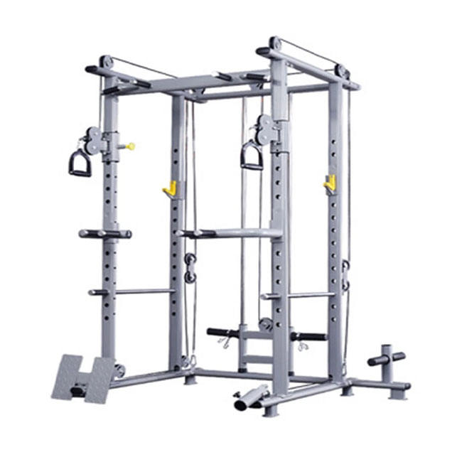 All-in-One Smith Machine Adjustable Multifunction Home Gym Equipment High Pull Down Comprehensive Trainer Home Power Rack Cage