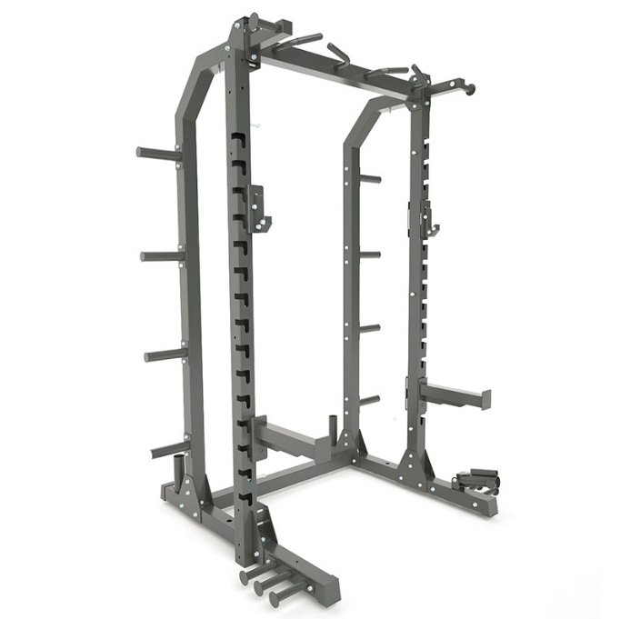 Gym and Home Fitness Adjustable Squat Rack Stand with Barbell Rack Power Cage Rack Wight Weight Plates