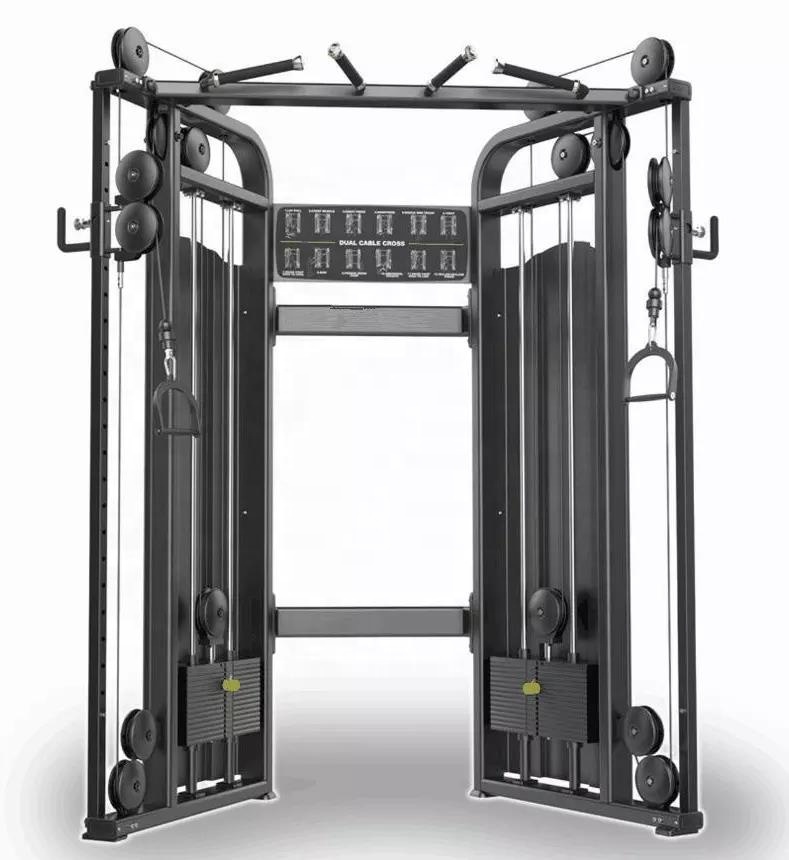 Heavy Duty Functional Trainer Cable Machine with Pull-Up Bar, Adjustable Dual Pulley System, All-in-One Home Gym Cable Crossover for Chest, Back, Arm Workouts