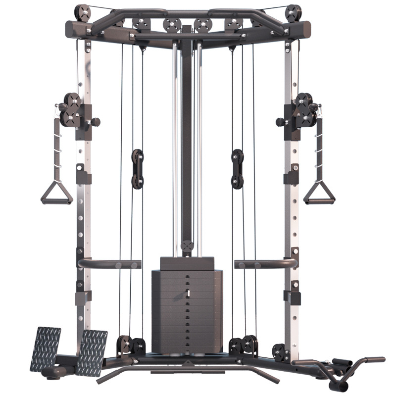 Functional Trainer Cable Machine with 200LB Weight Stack | Adjustable Dual Pulley System, Versatile Cable Crossover for Full-Body Strength Training