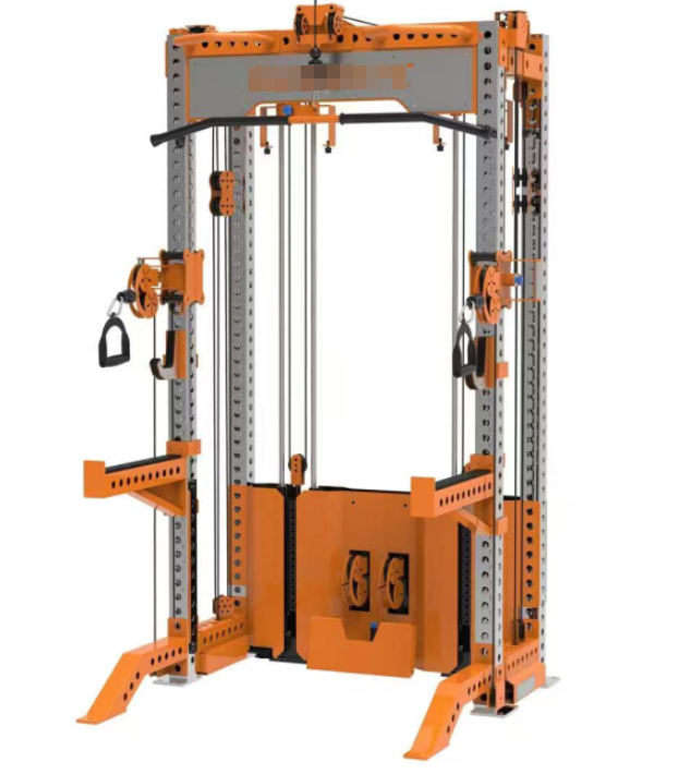 Commercial Multi Functional Trainer Power Rack Squat Rack Cable Crossover Lat Pull Down Low Row Gym Equipment