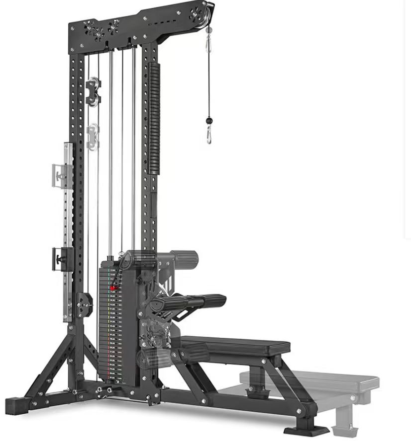 New Design Commercial 3-in-1 High Lat Pull-Down & Seated Rowing Machine with Weight Stack Fitness Equipment