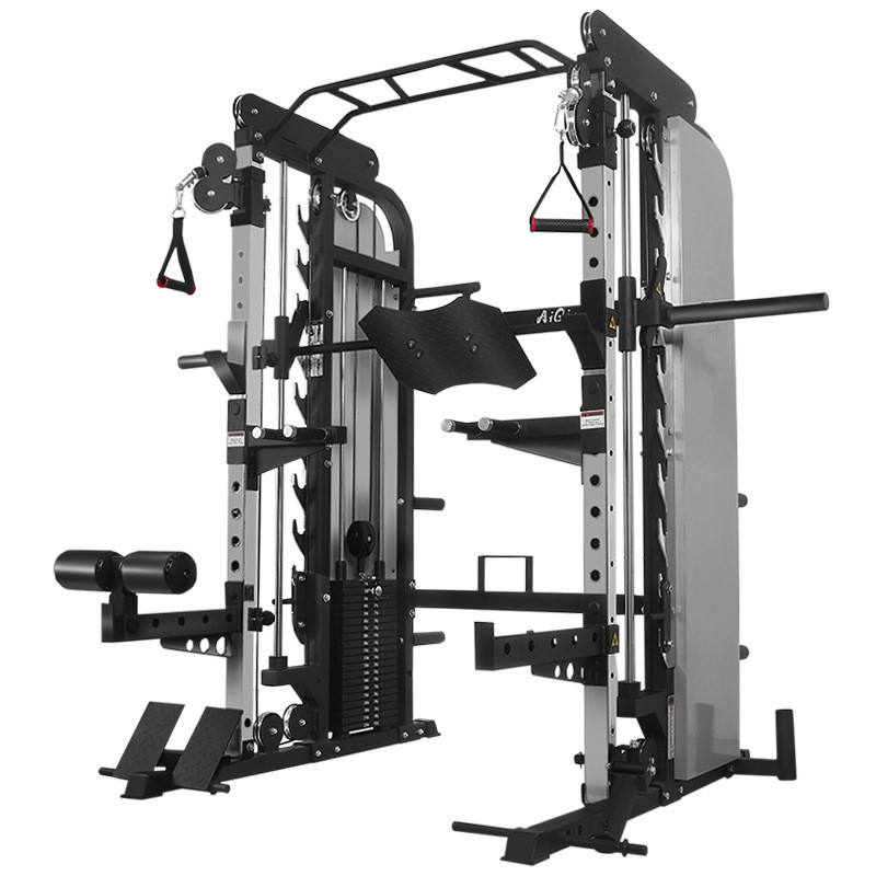 Comprehensive Workout Fitness Equipment Multi-Function Gym Rack System Smith Machine Half Cage Smith Machine