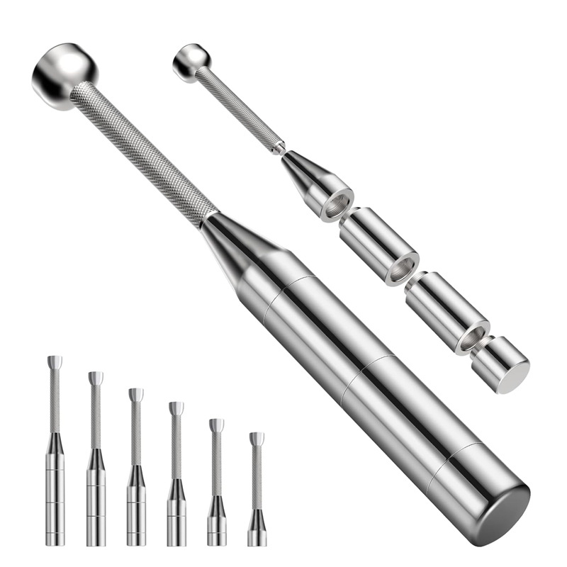 Dinuo New Version Adjustable Clubs Bell 304 Stainless Steel Mace Bell for Strength Training, Shoulder, Grips & Forearms Workout