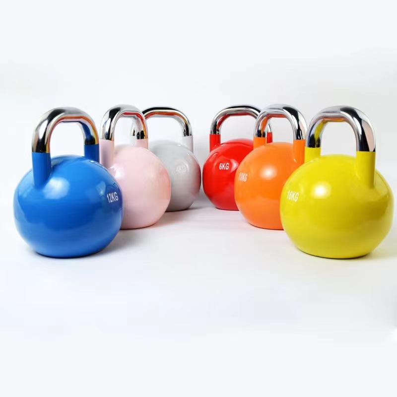 Commercial and Household Use Stainless Steel Electroplating Handle Baking Paint Process Competitive KettleBell