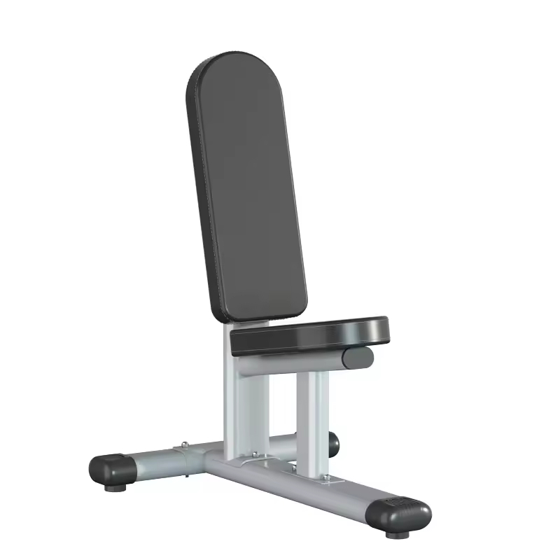 Heavy Duty Fixed Upright Workout Bench, Sturdy Steel Frame Shoulder Press Bench with Thick Padding for Home & Commercial Gym Use