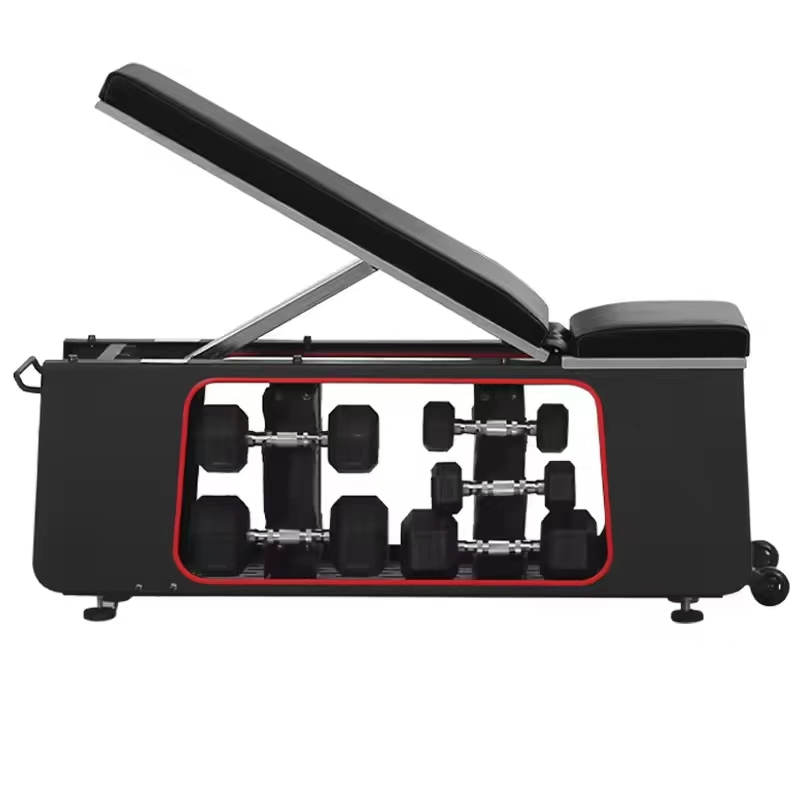 Dinuo High Quality Adjustable Weight Bench Dumbbell Stool Storage Bench High-End Gym Combination Dumbbell Stool Trainer