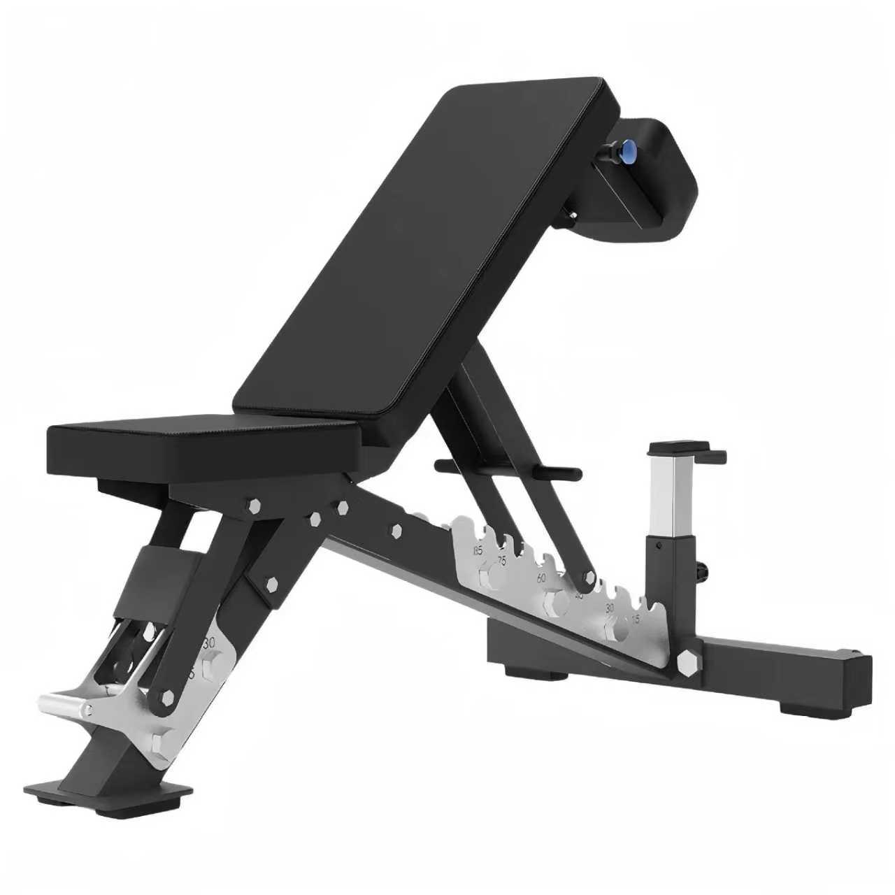 Professional Adjustable Weight Bench, Sturdy Steel Frame Incline/Decline Bench for Commercial Gym & Home Fitness