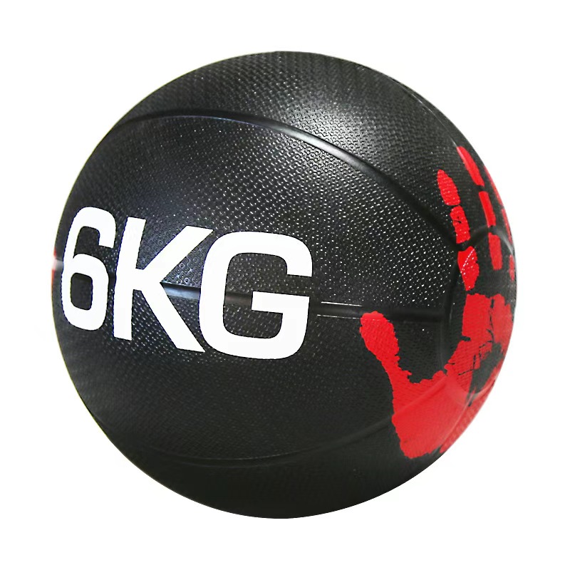 Heavy Duty Rubber Weight Ball Solid No Rebound Hand Grip Gravity Balance Strength Training Fitness Equipment Supplies 1kg-10kg