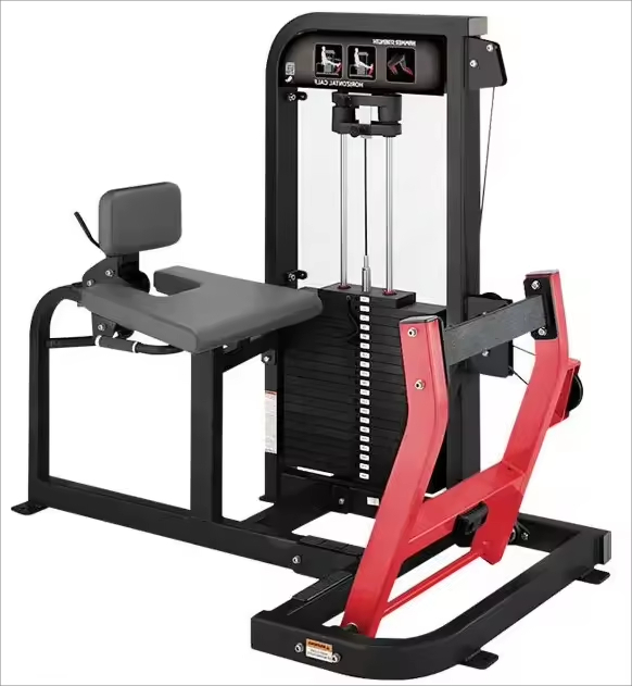 Pin Loaded Seated Calf Raise Machine, Commercial Grade Calf Trainer for Isolated Gastrocnemius & Soleus Workouts