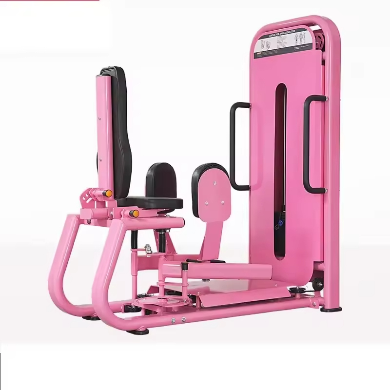 Pink Pin Loaded Hip Abduction & Adduction Combo Machine, Professional Leg Trainer for Women’s Gym
