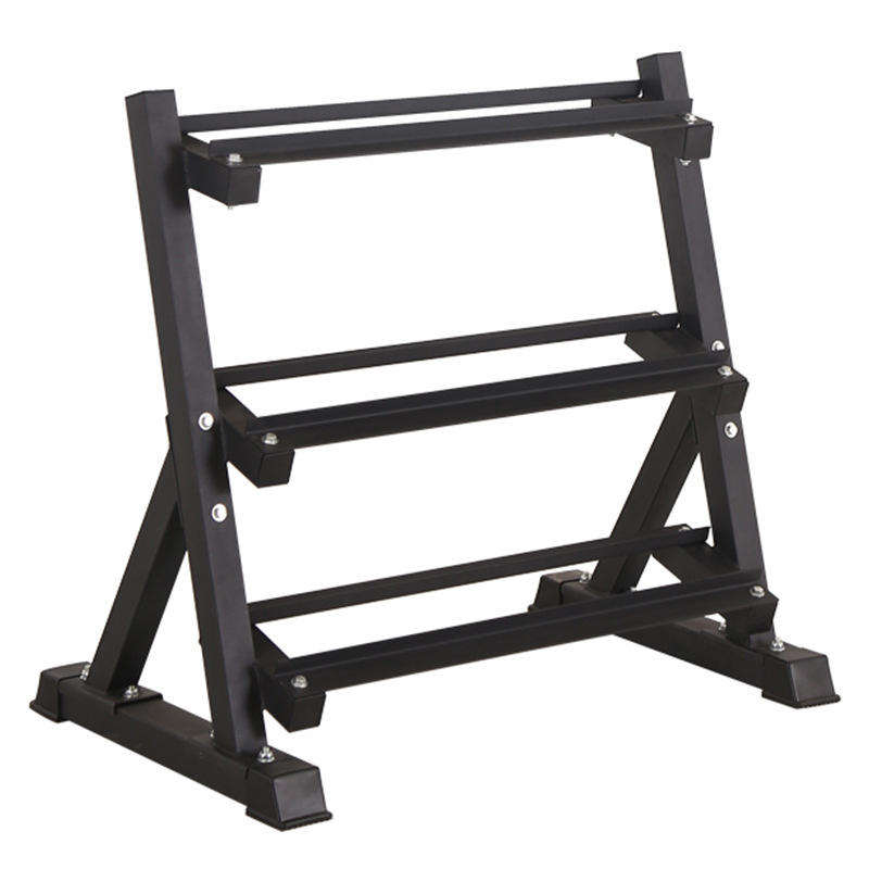 Dinuo Gym Equipment 3 Tier Dumbbell Rack 3 Layers 8pairs 10pairs 12pairs Rack Dumbbells Storage Stand Rack