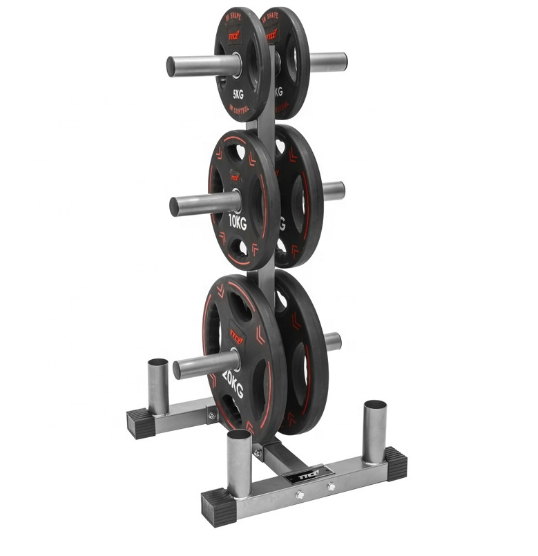 Factory Wholesale Fitness Equipment Bumper Plate Storage Weight Rack Tree Storage Rack