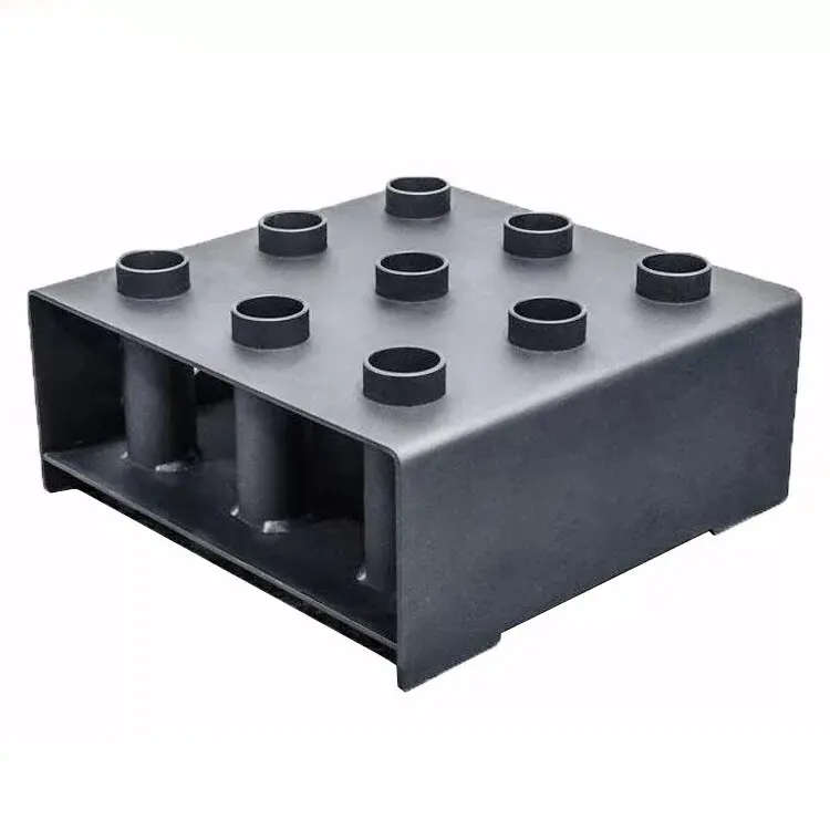 10 Holes 360 Rotatable Barbell Storage Rack Anti-slip Rubber Bar Holder Space Saving Easy Install Gym Fitness Weight Bar Stand
