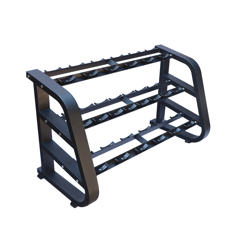 Commercial Gym Home Use Dumbbell Rack Set Equipment Accessories 3 Tier Dumbbell Storage Rack for 10 Pairs / 6 Pairs