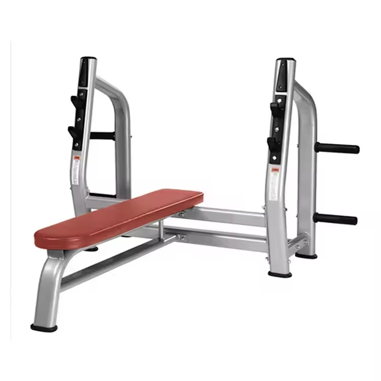 Commercial Olympic Flat Bench Press Station Heavy Duty for Gym Strength Training Weight Lifting