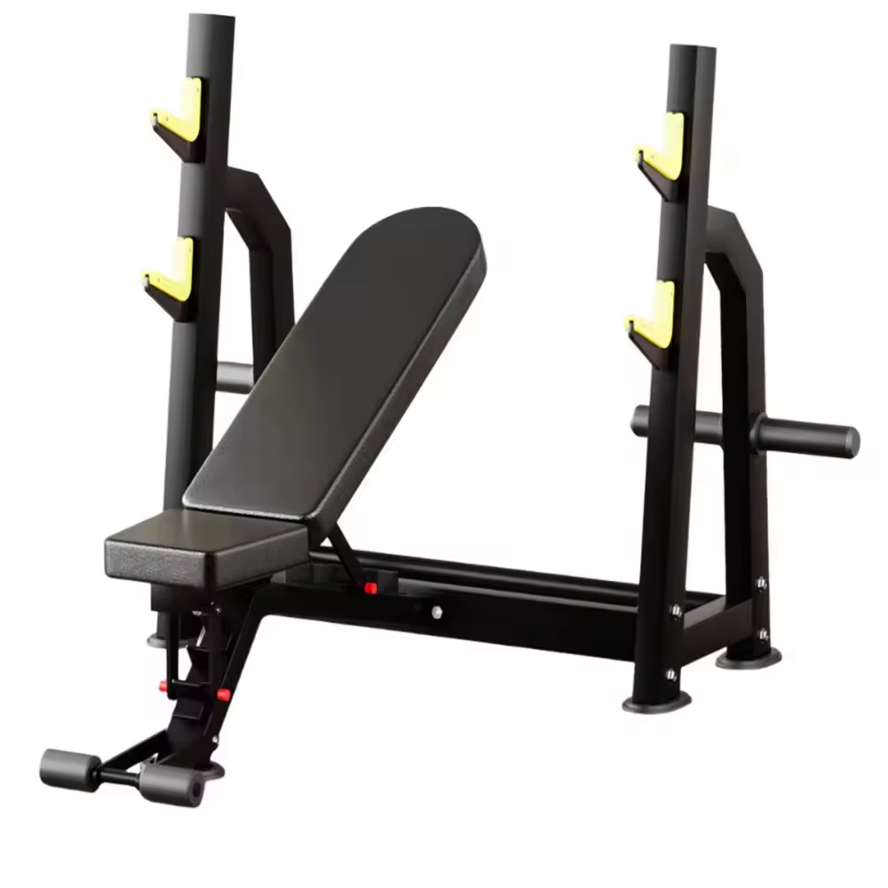 Olympic Incline Bench Press Station Commercial Grade Heavy Duty for Gym Strength Training Equipment