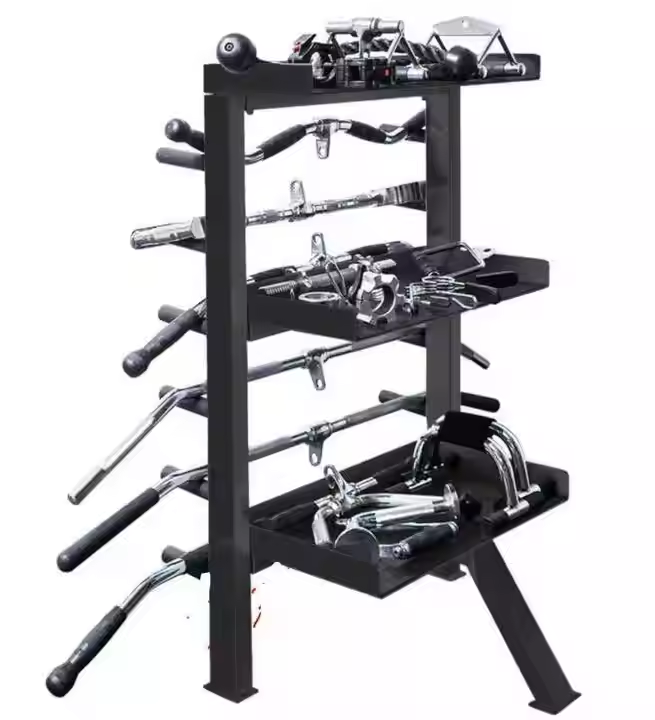 Multifunctional Three-layer Handrail Shelf Gym Fitness Accessories Storage Rack Machine Tools Display Steady Racks