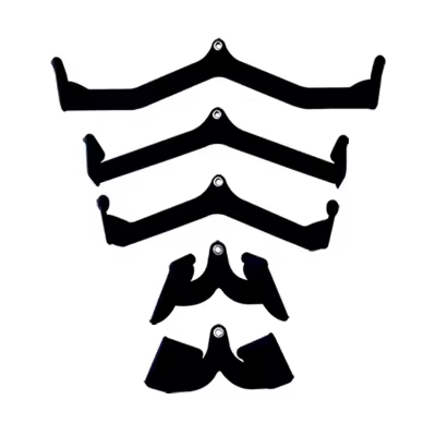 Dinuo OEM/ODM Wholesale Wide Grip Handle Lat Pull Down Rowing Bar Set Gym Fitness Accessories 5pcs Sets