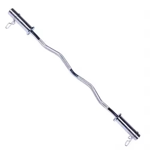 Dinuo Wholesale 1.2m Gym Fitness Strength Training Free Weight Chromed Barbell Bar Weight Lifting Bar With 2 Bearings