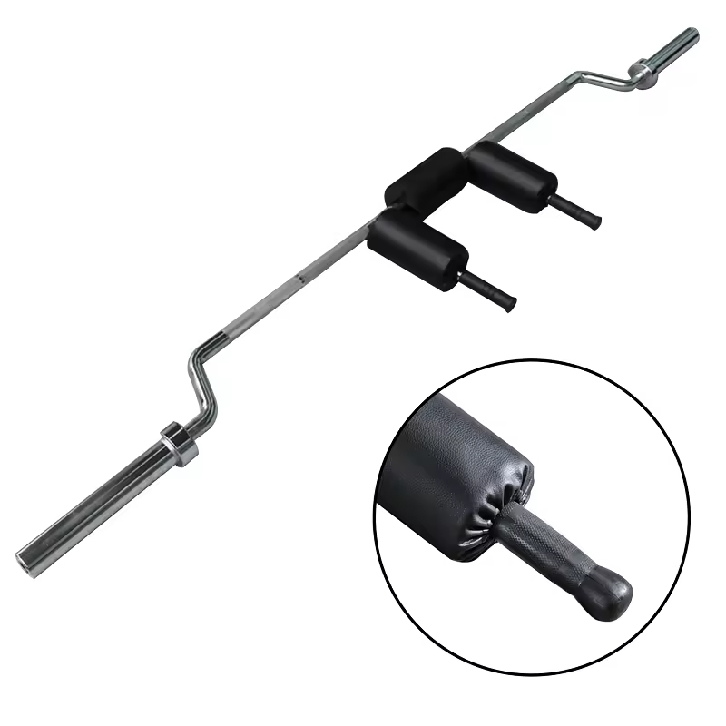 Gym 2.2m U-shaped Safety Squat Bar Weightlifting bar Deep Deadlift Barbell bar Accessories Shoulder Pads for Strength Training