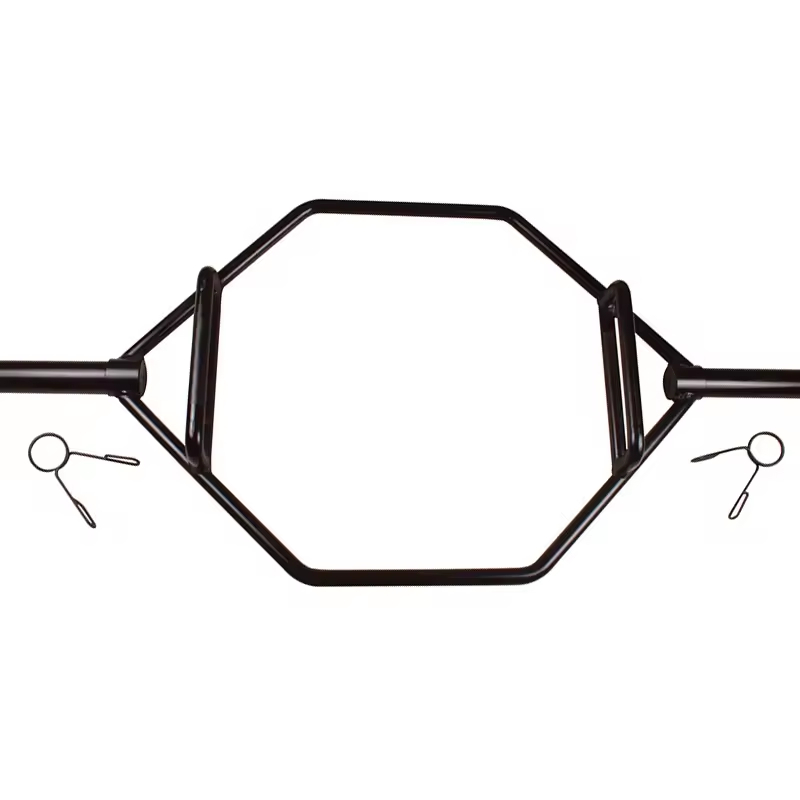 Multi-purpose Pull bar Big Hole Solid Large O-ring Ring Hex Barbell Bar Farmer Barbell Walking Squat Hard Fitness Equipment