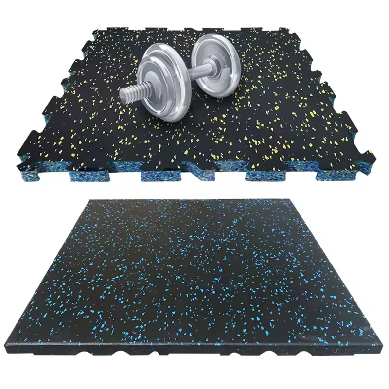 Gym Household Shock Pad Dumbbell Cushion Strength Area Special Anti-Slip Thickening Splicing Rubber Sound Insulation Floor Mat
