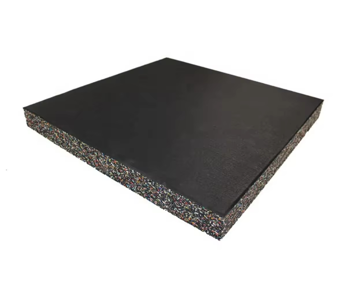 Heavy Duty Rubber Gym Floor Mats Shock Absorbing Non Slip Sound Dampening Mats For Home And Commercial Gym Fitness Training