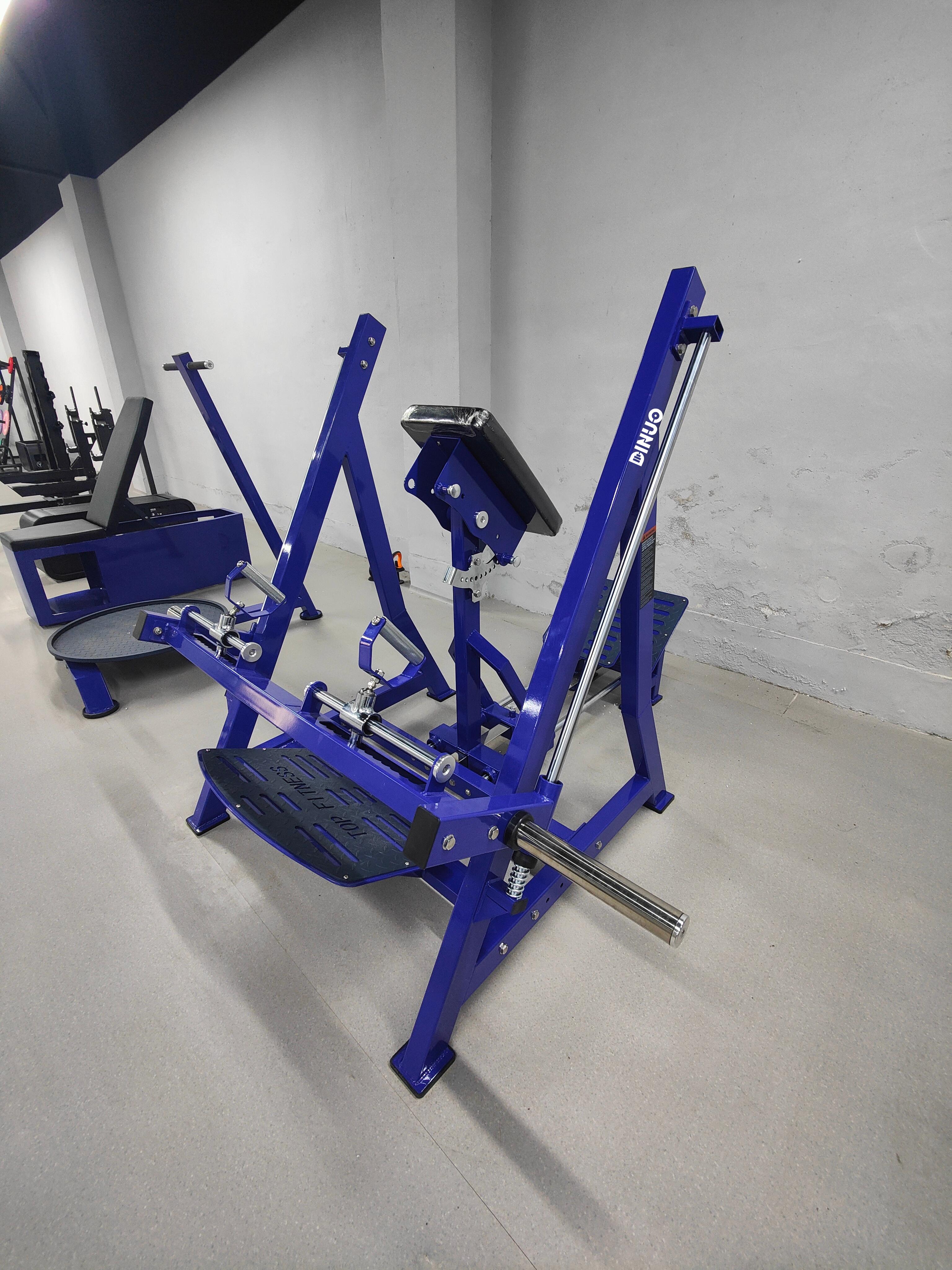 Plate Loaded Free Weight Machine Smith Rowing Back Pull-up Training Fitness Equipment with Three Pedals Rotating Handle