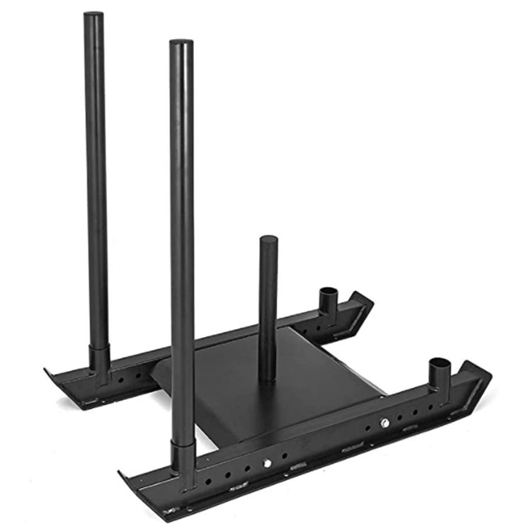 Home Gym Weight-bearing Resistance Pull and Push Crawl Sled Sprint Speed Weight Plate Sled Explosive Strength Training with Belt