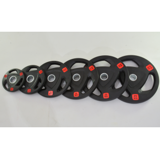 High Quality Weight Lifting Plates Gym Barbell Discs 2.5-25 KG Set Rubber Barbell Weight Bumper Plates