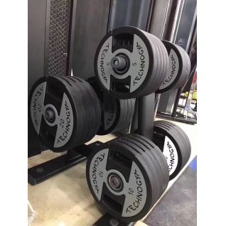 Wholesale Bodybuilding Cast Iron Bumper Weight Plate Custom Logo Weightlifting Plate Gym Barbell Plate 2.5-45LB