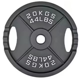 Dinuo Wholesale New Version Grey Black Painted Cast Iron Barbell Weight Plate in LB and KG Weight Plates