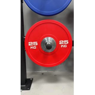 Dinuo Colorful Weight Lifting Rubber Plates Fitness Competition Gym Barbell Bumper Plate 5lb-50lb