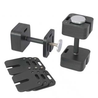 High Quality Solid Steel Insert Dumbbell Set 20kg,24kg,28kg Super Fast Adjustment Support Kettlebell and Barbell bar Dumbbell