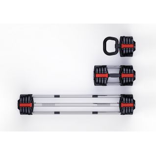 Dinuo Custom Indoor Fitness Equipment 18kg/40lb 3 in 1 Adjustable Dumbbell Strength Training Adjustable Dumbbell Set