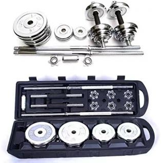 Wholesale Factory Price Weight Lifting Chrome Dumbbell Sets 15kg Dumbbell Set in Case Gym Dumbbell