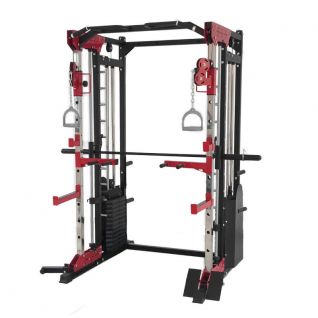 Home Using Design Soldering Station Training Device Gym Squat Power Rack With Bar and Two LAT Pull-Down Systems