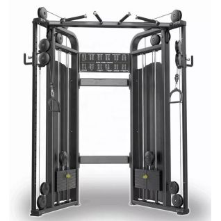 Heavy Duty Functional Trainer Cable Machine with Pull-Up Bar, Adjustable Dual Pulley System, All-in-One Home Gym Cable Crossover for Chest, Back, Arm Workouts