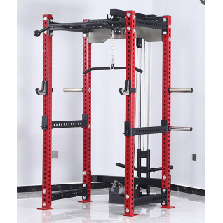 Multi Functional Trainer Gym Equipment Pull up Weightlifting Lat Pull Down Plate Loaded Machine Commercial Power Rack Squat Rack