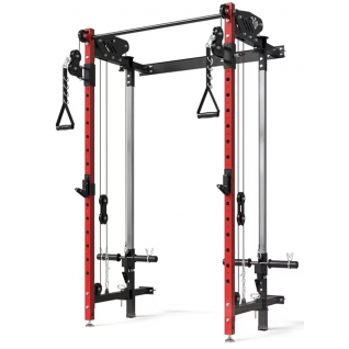 New Version Foldable Wall Mounted Squat Rack Cable Rack Gym Fitness Equipment Power Cage for Exercises Body Building