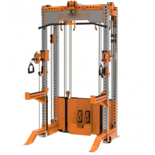 Commercial Multi Functional Trainer Power Rack Squat Rack Cable Crossover Lat Pull Down Low Row Gym Equipment