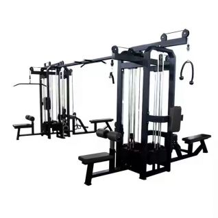 5-Station Multi-Functional Gym Machine, Commercial Grade Multi-User Cable Training Station for Full-Body Strength Training in Gyms & Fitness Centers