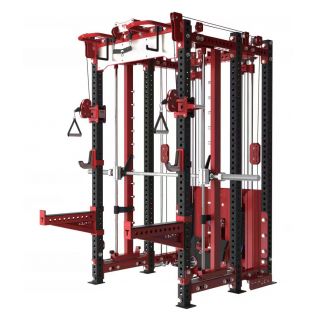 Professional Fitness Equipment Smith Machine Body Workout Multi Gym with Cable Pulleys Cable Crossover Power Cage Squat Rack