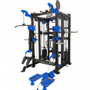 Gym All in One Trainer Multi Functional Smith Machine Cable Crossover Smith Power Rack Squat Machine Fitness Equipment
