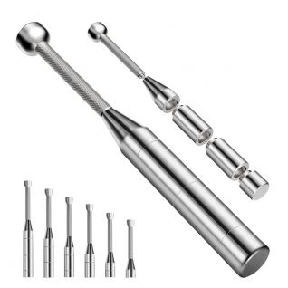 Dinuo New Version Adjustable Clubs Bell 304 Stainless Steel Mace Bell for Strength Training, Shoulder, Grips & Forearms Workout