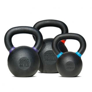 Wide Handle Cast Iron Powder Coated Kettle Bell 4KG-92KG Match LB Home Gym Use Squats Exercise Equipment for Strength Training